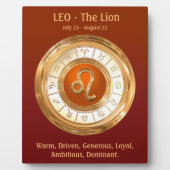 LEO Zodiac Sign Personality Traits Fotoplaat (Voorkant)