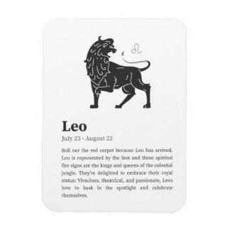 Leo Zodiac Sign poster Magneet