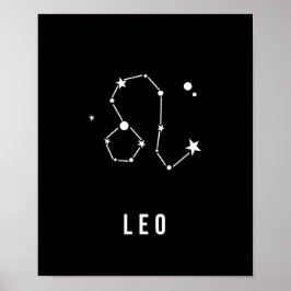Leo Zodiac Sign Quote Poster