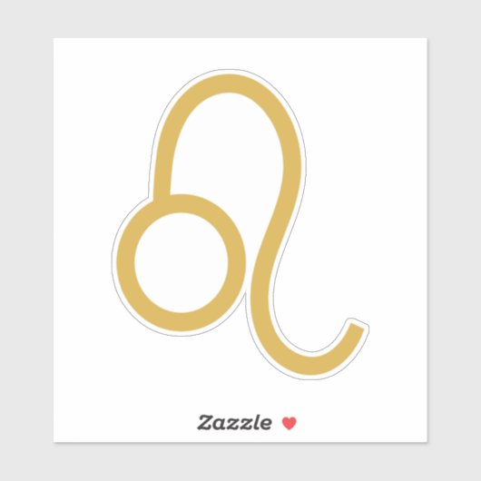 Leo Zodiac Sign Sticker (Vel)
