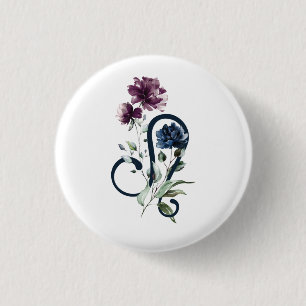 Leo Zodiac Star Sign Ronde Button 3,2 Cm