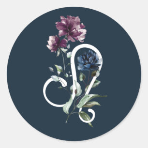 Leo Zodiac Star Sign Ronde Sticker