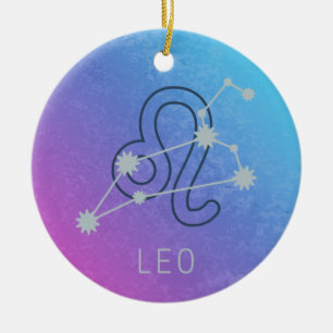 Leo Zodiac Sterrenteken Horoscoop Constellatie Keramisch Ornament