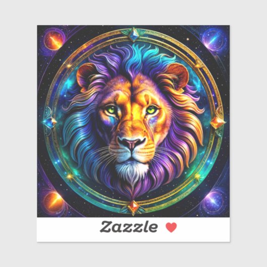 Leo Zodiac Stickers, Hemelse Zodiac Sticker (Vel)