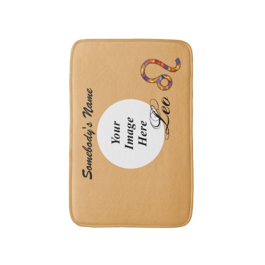 Leo Zodiac Symbol Element van Kenneth Yoncich Badmat (Voorkant Verticaal)