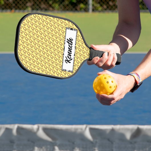 Leo Zodiac Symbol Element van Kenneth Yoncich Pickleball Paddle (Insitu)