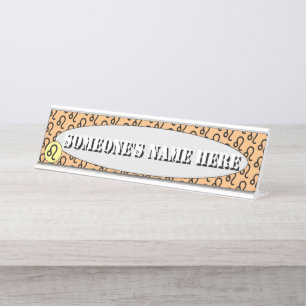 Leo Zodiac Symbol Standard van Kenneth Yoncich Bureau Naambordje