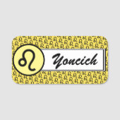 Leo Zodiac Symbol Standard van Kenneth Yoncich Naamplaatje (Voorkant)
