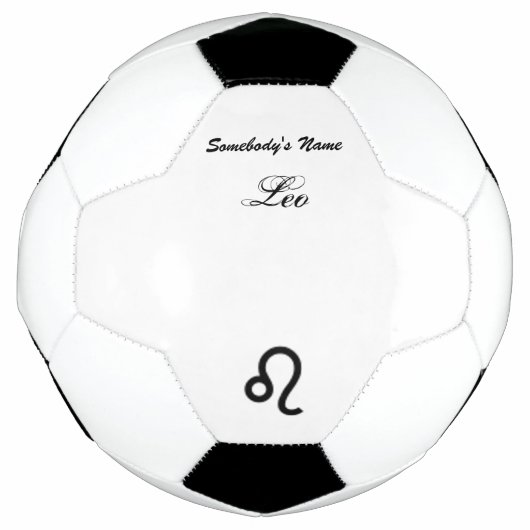 Leo Zodiac Symbol Standard van Kenneth Yoncich Voetbal (Voorkant)