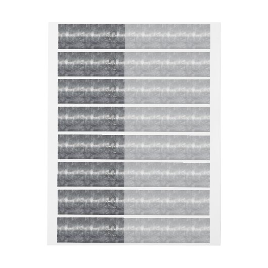 Leo Zodiac-symbool in Grunge Distress Style Omwikkelbaar Adreslabel (Vel)