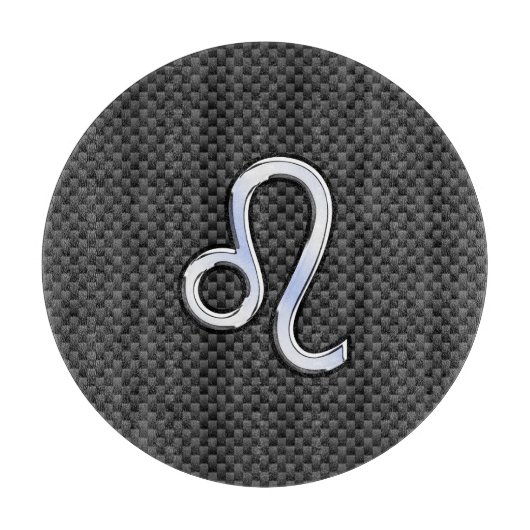 Leo Zodiac Symbool op het koolstofvezeldecor Snijplank (Voorkant)