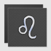 Leo Zodiac Symbool op houtskoolvezelplaat (Voorkant / Achterkant)