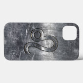 Leo Zodiac-teken in industriële stijl Case-Mate iPhone Case (Achterkant (horizontaal))