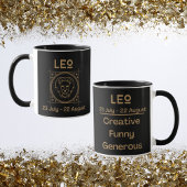 Leo Zodiac Teken met Symbool en Eigenschappen Mok