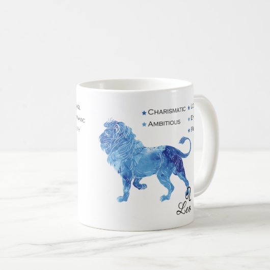 Leo Zodiac Traits Mug (Devant droit)