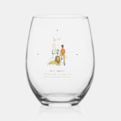 Leo Zodiac Verre à vin, Cadeaux d'anniversaire pou (Verso)