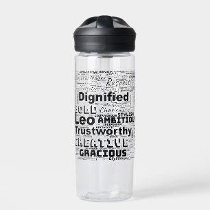 Leo Zodiac Word Cloud Inspiratie Waterfles