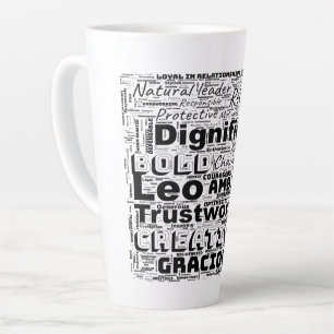 Leo Zodiac Word Cloud Inspiration Latte Mok