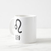 Leo-zodiazoolteken Koffiemok (Voorkant links)