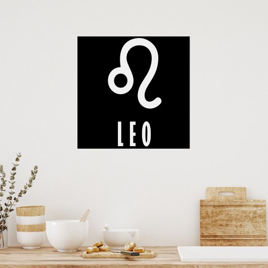 Leo-zodiazoolteken Poster (Keuken)