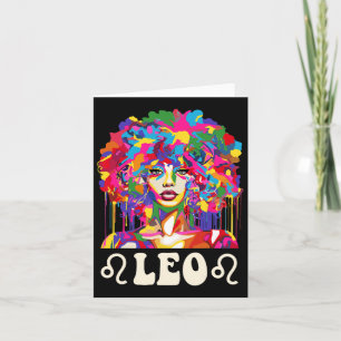 Leo Zwart Meisje Afro-Amerikaanse Vrouw Kunst Verj Kaart