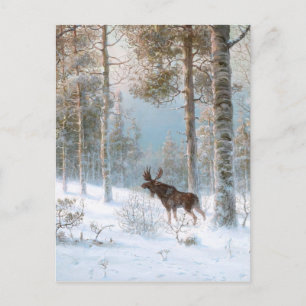 Leodinovich: Elk in het bos Briefkaart