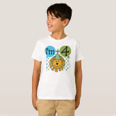 Leon 4th Birthday T-shirt (Voorkant volledig)