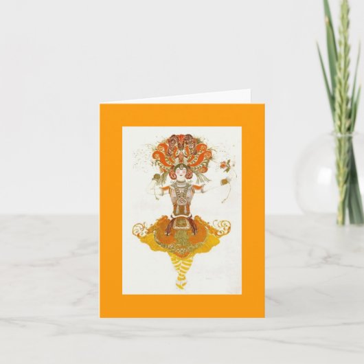 Leon Bakst Ballet Kaart (Voorkant)