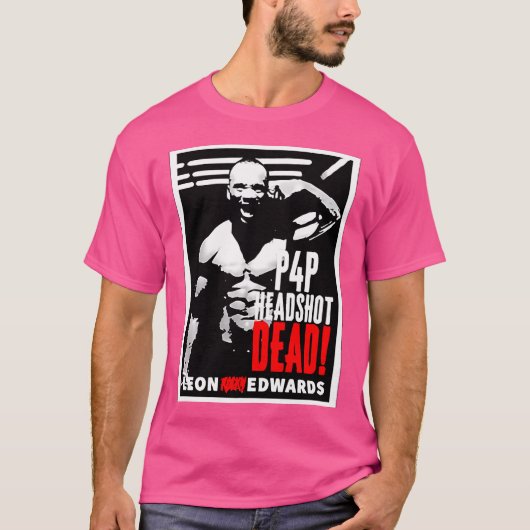 Leon Edwards Headshot overleden T-shirt (Voorkant)