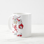Leon Family Crest Koffiemok (Voorkant links)