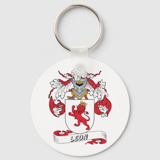 Leon Family Crest Sleutelhanger (Voorkant)