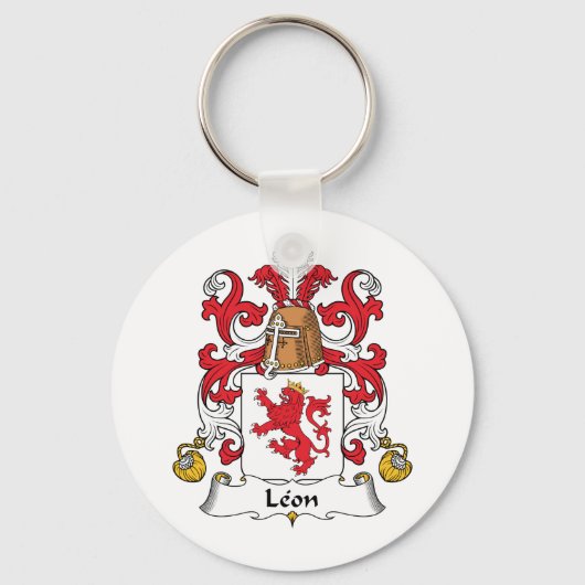 Leon Family Crest Sleutelhanger (Voorkant)