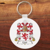 Leon Family Crest Sleutelhanger (Voorkant)