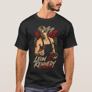 Leon Horror Kennedy Art 05 T-Shirt Dark de base