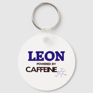 Leon met cafeïne sleutelhanger