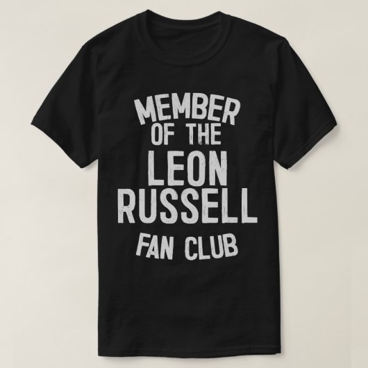 Leon Russell Fan Club T-shirt (Design voorkant)