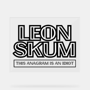 Leon Skum Cet Anagram Est Un Idiot
