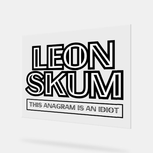 Leon Skum | Cet Anagram Est Un Idiot (Angle)
