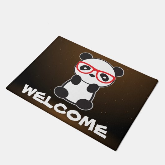 Leon the Panda Beer Welcome Mat (Schuin)
