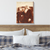 Leon Tolstoy met zijn kleindochter, Tatiana Canvas Afdruk (Insitu (Slaapkamer))