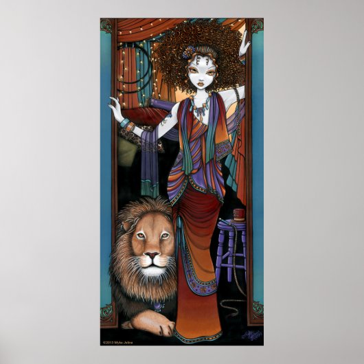 Leona Levon Bohemian Circus Lion Tamer Fae Poster (Devant)