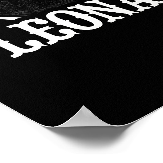 Leonard Cohen Art 60s Style Poster (Hoek)