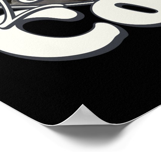 Leonard Cohen Retro Portrait FanArt Tribute Poster (Hoek)