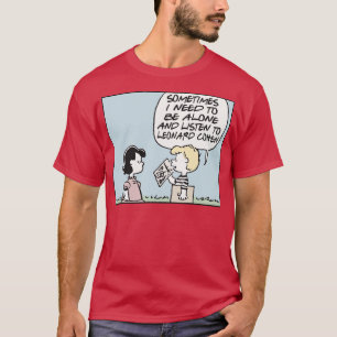 Leonard Cohen Vinyl Obsessief Comic Fan Art Design T-shirt