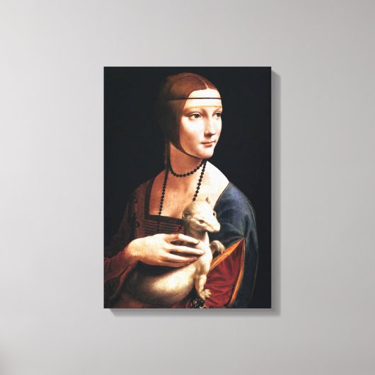 Léonard de Vinci Lady avec enveloppement de toile (Recto)