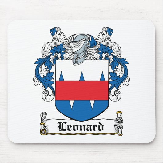 Leonard Family Crest Muismat (Voorkant)