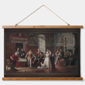 Leonardo da Cutro en Ruy Lopez Play Chess Hangend Wandkleed (Voorkant)