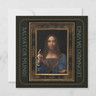 Leonardo da Vinci 1500 Salvator Mundi Hi-Def Kaart