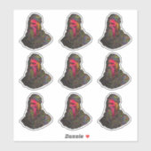 Leonardo Da Vinci Abstracte Kunst Sticker Set (Vel)