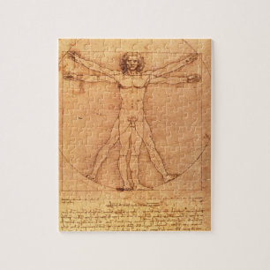 Leonardo Da Vinci Anatomy Studie over het menselij Legpuzzel